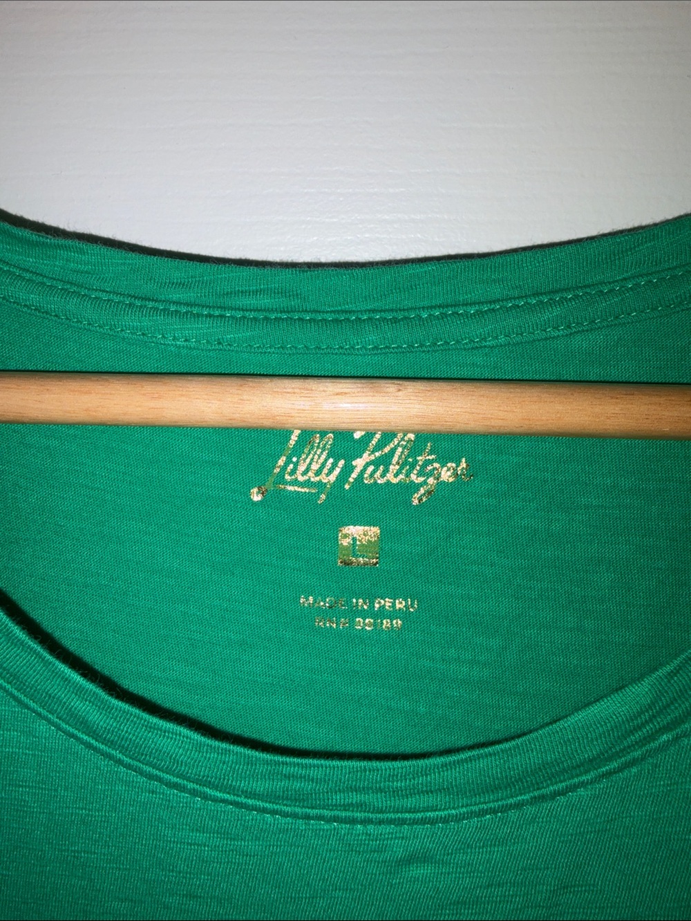 Lilly Pulitzer Emerald Green Short Sleeve Scoop Top - Picture 2 of 3